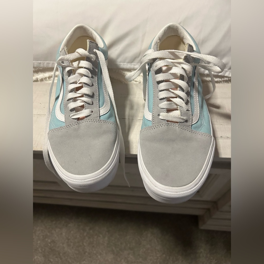 Vans Sky Blue and Gray Casual Sneakers